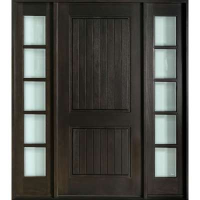 Hot Sale New Design Villa Front Solid Wood Modern Entrance Door