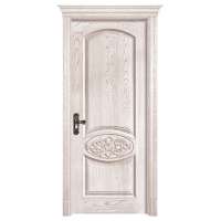 Residential House Interior Excellent Material Luxury Hand Carved Bedroom Solid Wooden Door