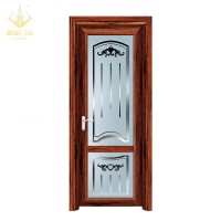 Hot selling aluminium glass swinging simple bedroom interior door designs prices